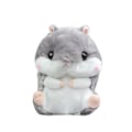 Miniatyrbilde 3 av 5: Søt plysj hamster utstoppede dyr leker med teppe (FMY) gray