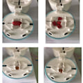 Miniatyrbild 2 av 5: SDIGV Pillerkutter, 1/4 Dela, 1/2 Dela Robust Tablettkutter, Dold Blad, Perfekt för att Skära Vitaminer, Tabletter (Blå)  (FMY) Blue