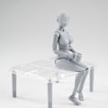 Miniatyrbild 5 av 5: Actionfigurer ritfigurer för konstnärer Actionfigurmodell Mänsklig mannekäng Man Kvinna Kits  (FMY) B