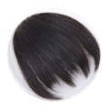 Pikkukuva 4 / 5: Fornnerg Tytöt Epäsäännöllinen Korkea Lämpötila Kuitu Faux Fringe Bang Hiuspala Hiustenpidennykset (FMY) Black
