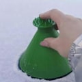 Pikkukuva 2 / 5: Taianomaiset Jääkaapimet Auton Tuulilasiin, Kartiomainen Auton Lumienpoistaja, Auton Lumienpoistolapiotyökalu Nopea (FMY) green