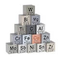 Miniatyrbilde 1 av 5: 15-delt metall element kube sett - Perfekt for vitenskapsentusiaster (FMY) As Shown