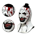 Miniatyrbillede 3 af 5: Terrifier 2 Art the Clown Gysermaske Halloween Party Maskerade Horrormasker (FMY) Apricot