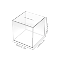 Miniatyrbild 2 av 3: 1 st. Klar Spargris för Vuxna - Akryl Pengar Sparlåda för Budgetering och Sparande (FMY) Cube S