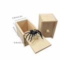 Miniatyrbillede 4 af 5: Spider Prank Box - Sjov Trækasse Legetøj, Hilarisk Julegave Pengeæske Overraskelseslegetøj og Gag Gave Praktisk Spøg (FMY)