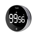 Digital LED Timer Manuell Nedräkning Väckarklocka Magnetisk Stoppur Dusch Timer (FMY) Black