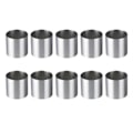 Miniatyrbilde 1 av 5: 10 Stykker Mousse Ringer i Rustfritt Stål Rund Kakeform Kakeform Kjøkken Bakeverktøy for (FMY) silver