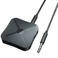 Pikkukuva 3 / 5: 2-in-1 Langaton Bluetooth 5.0 -äänenlähetin ja -vastaanotin 3,5 mm Aux RCA Langaton Musiikkiäänensovitin Mikrofonilla Autolle, Tietokoneelle, Televisiolle (FMY)