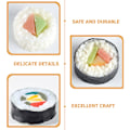 Miniatyrbillede 4 af 4: 6 stk. Kunstig Sushi Prøve Falsk Mad Simulerings Risruller Model Realistisk Livagtig Sushi Model (FMY) 4.00X4.00X3.50CM
