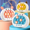 Miniatyrbild 2 av 5: Snabb Push Pop-bubbelspel - Den ultimata stressreducerande leksaken för pojkar & flickor, rolig & engagerande sinnesleksak (FMY) Pink Rabbit