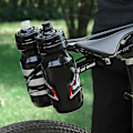 Miniatyrbild 4 av 5: Kaesi WEST BIKING Flaskhållarförlängare Hög Hållfasthet Svart CNC-skärning Vattenflaskhållare Adapter för Cykling Black