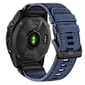 Miniatyrbild 3 av 5: Klockarmband för Garmin Fenix 8 51mm/ Enduro 3/ Instinct 2X Universal 26mm Snabbfäste Nylon Canvas Klockarmband (FMY) Blue