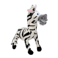 Miniatyrbillede 2 af 5: 20-35cm 6 Styles Madagascar Plys Legetøj Udstoppede Bløde Dyr Dukker Giraf Flodhest Løve Pingvin Zebra Lemurer Figur Gave Til Børn (FMY) zebra