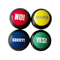 Miniatyrbilde 1 av 5: 4 stk. Kjæledyr Klem Lydboks Musikkboks Hund Ja Eller Nei Lydknapp Festrekvisita Knapp Buzzer Lyd (FMY) Random Color