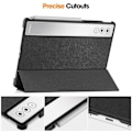Miniatyrbilde 4 av 5: For Lenovo Yoga Tab Plus Deksel Anti-Fall Lær Stativ Nettbrettdeksel - Grå (FMY) Multicolor Black