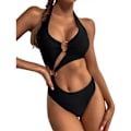 Miniatyrbillede 1 af 5: Badedragt, Heldragt, Bikini Badedragt (FMY) black s