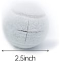 Miniatyrbilde 2 av 5: 4 stk. Forhåndskutte Tennisballer for Møbelbein og Gulvbeskyttelse, Heavy Duty Langvarig Filtpute Glidedeksler (FMY) White