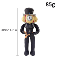 Miniatyrbillede 2 af 5: Ny Titan Drillman Plush Skibidi Toilet Spil Fyldt Dyr Dukke Legetøj Fans Børn Gave Hurtig (FMYED) Black