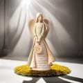Miniatyrbillede 4 af 5: 1 stk. Engel Dekoration Hjem Soveværelse Stue Studie Veranda Bord Dekoration Husopvarmning Feriegave Dekoration Skulptur Skulptur Kunst Min  (FMY) A