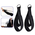 Miniatyrbillede 2 af 5: 1 par Pilates Stropper Pilates Dobbelt Løkke Strop Reformer Fitness D-Ring Stropper Polstret Pilates Udstyr D-Ring Yoga Træningsstropper Tilbehør Black