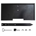 Miniatyrbild 1 av 4: Gravsten Markör Stål Minnesmärke Minnesplatta Stake För 6\"x 12\" Minnesstenar  (FMY) One size