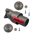 Miniatyrbillede 1 af 5: Til V10 V11 V15 Støvsuger Tilbehør 100W Direct Drive Sugeforbindelse Adapter+V-Ball Hjul (FMY) Gray