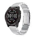 Miniatyrbilde 2 av 2: Rustfritt stål klokkearmbånd for Garmin Fenix 7x (FMY) Sliver