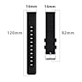 Miniatyrbild 2 av 2: För Garmin Lily 2 Nylon Klockarmband Justerbart Spänne 14mm Ersättningsarmband (FMY) Blue