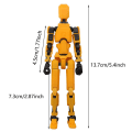 Miniatyrbild 4 av 5: Titan 13 Actionfigur T13 Actionfigur 3D-tryckt Multi-ledat Rörlig Lucky 13 Actionfigur Nova 13 Actionfigur Dummy  (FMYED) Pink