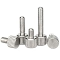 Miniatyrbillede 1 af 2: Riflet rustfrit tommelskrue M3 M4 M5 M6 fladhoved tommelskrue bolt 20stk  (FMY) M4*8