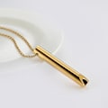 Miniatyrbilde 2 av 5: Angstdempende Halskjede, 6 cm anheng Reduser stress Pustende Halskjede Halskjede Avslappende muskler For hjemmet For menn Kvinner  (FMY) gold