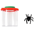 Miniatyrbillede 3 af 5: 2 stk. 4x to linse insekt kigger kæde boks forstørrelsesglas bug forstørrelsesglas barn legetøj gave (FMY) Red