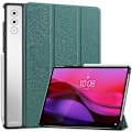 Miniatyrbilde 1 av 5: For Lenovo Yoga Tab Plus Deksel Anti-Fall Lær Stativ Nettbrettdeksel - Grå (FMY) Multicolor Blackish Green