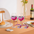 Miniatyrbild 3 av 5: 4-pack Vin Glashållare för Hängande, Vin Glashållare för Hängande, Kopphållare, Festival Vin Glashållare för Jul, Födelsedag, Bröllop (FMY)