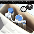 Miniatyrbilde 5 av 5: Set med 3 membraner for Siamp flottørventil lav tilførsel for Siamp kuleventil membranpakning for Wc  (FMY)