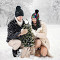 Miniatyrbillede 4 af 5: 56-58cm Herre Dame Vinterhue Med Faux Pels Pom Pom Hue Termisk Tyk Varm Vinter Beanie Hue (FMY) Multicolor