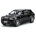 Miniatyrbilde 1 av 5: 1:32 Rolls Royce SUV Cullinan Legering Modellbil Diecasts Metall Lekebilmodell Simulering Lyd og Lys Samling Barnegaver (FMY) Black