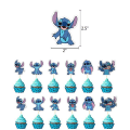 Miniatyrbillede 4 af 4: Stitch festartikler, Lilo og Stitch fødselsdagspynt (FMY)