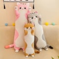 Miniatyrbilde 2 av 5: Lang kastepute katt plysjleketøy stor med sovedukke dukke bursdagsgave jente (FMY) Style -1 130 cm - 1.5 kg