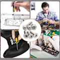 Pikkukuva 5 / 5: Ammattimaiset tarkkuusmagneettiset Torx/tähti/tx-ruuvimeisselit, sarja/setti 6 kpl, T3 T4 T5 T6 T8 T10 (FMY)