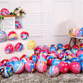 Pikkukuva 1 / 5: [Nopea Toimitus] 100 Elävää Värillistä Lateksi Vortex-Ilmapalloa - Juhlatavarat Syntymäpäiville, Häille ja Juhlille - Täydellinen Tie Dye -tyyliin (FMY) 100pcs