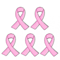 Miniatyrbilde 1 av 5: Sett med 5 båndbrosjer - Vakkert design, båndemalje, legering, WBT (FMY) Pink
