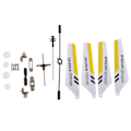 Miniatyrbilde 1 av 5: Syma Full Set Reservedeler for Syma S107 RC Helikopter, Hovedblad, Hovedaksel, Haledekorasjoner, Halepropeller, Balansebom, Girsett, Forbindelsesbeslag (FMY) yellow