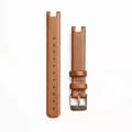 Til Garmin Lily 14MM Ægte Læder Urrem Smart Rustfrit Stål Bælte (FMY) Brown