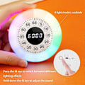 Miniatyrbillede 4 af 5: Visuel Timer med RGB Lys 60-Minutters Nedtællingstimer Genopladelig Berøringsstyring Pomodoro Timer til Børn Voksne Lydløs Køkken Timer til Hjem (FMY)