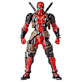 Miniatyrbilde 1 av 4: Deadpool Actionfigur, Avtakbart og Utbyttbart Ansikt, Samleobjekt Dukkefigur Leke Skrivebordsdekorasjon Gave (FMY)