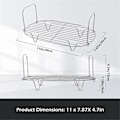 Miniatyrbillede 2 af 5: Forkromet dampstativ - Damp- og ristetilbehør Udskiftning til Foodi Possible Cooker (FMY) Silver