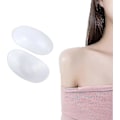 Miniatyrbilde 1 av 5: Silikon Skulderputer, Usynlige Pustende Skulderstroppputer Antislipp Push-up Puter, Gjenbrukbare Limskulderforsterkere - 2 Par (FMY) 2Pairs Transparent