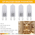 Miniatyrbillede 2 af 5: 10x G9 Halogen Varmt Hvid Kontor Kapsel Frost Glødepære Lampe 40w 230v  (FMY) as shown