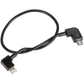 Miniatyrbillede 5 af 5: Micro USB til Lightning Fjernbetjening Tablet Telefon Data Konverteringsoverførselskabel til Android iOS DJI Spark Mavic Pro, Model: Sort (FMY)
